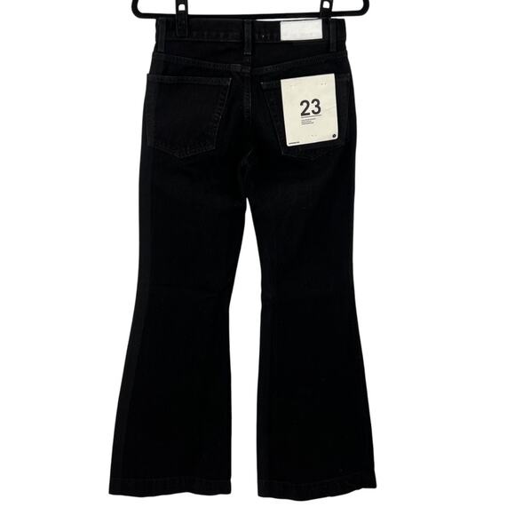 Re/Done Womens 70's Low Rise Bell Bottom Jeans in Black Size 23 - Picture 8 of 14